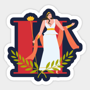 Bow to none, reign with grace - Embrace the strength of Hera Sticker